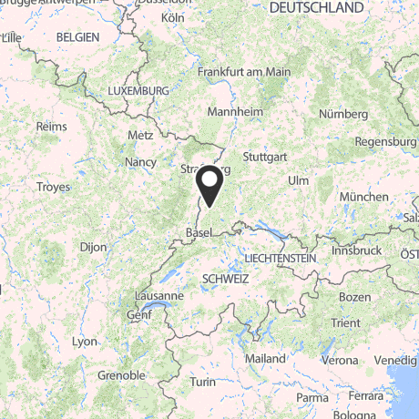Veranstaltungsorte in Kartenansicht