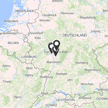Veranstaltungsorte in Kartenansicht