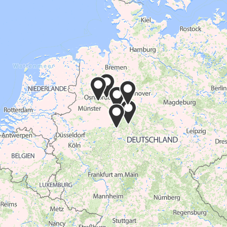 Veranstaltungsorte in Kartenansicht