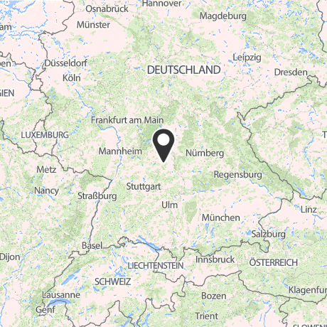Veranstaltungsorte in Kartenansicht