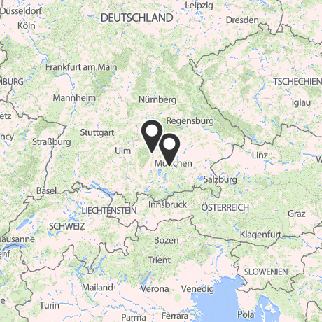 Veranstaltungsorte in Kartenansicht